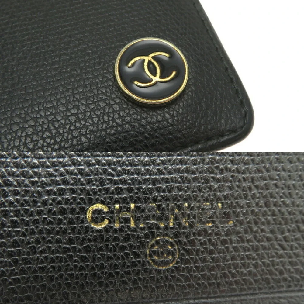 CHANEL Black Leather Wallet